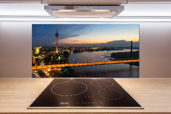 Pannello retrocucina con motivo ispirato a Düsseldorf, Germania