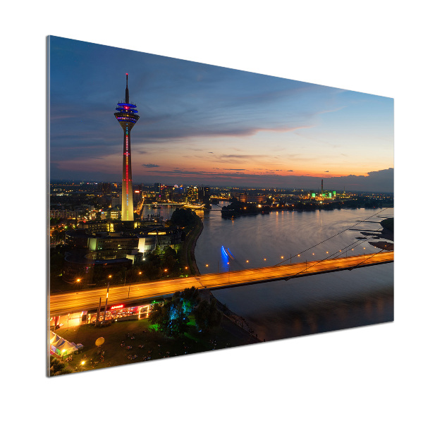 Pannello retrocucina con motivo ispirato a Düsseldorf, Germania