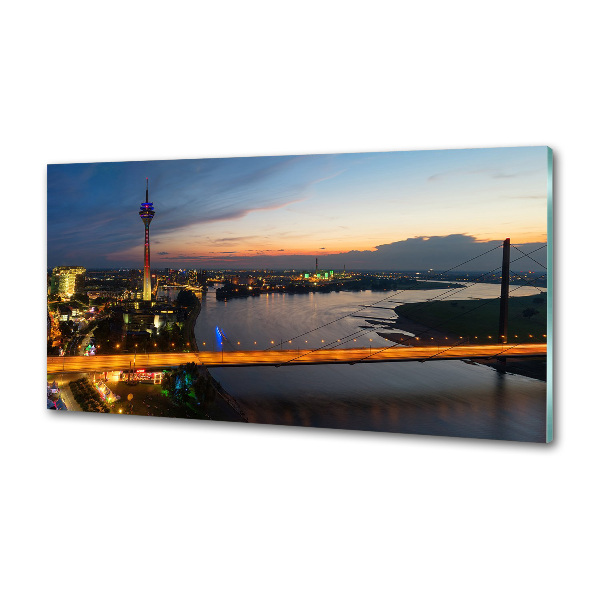 Pannello retrocucina con motivo ispirato a Düsseldorf, Germania