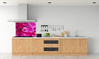 Pannello retrocucina con motivo bouquet di rose rosa