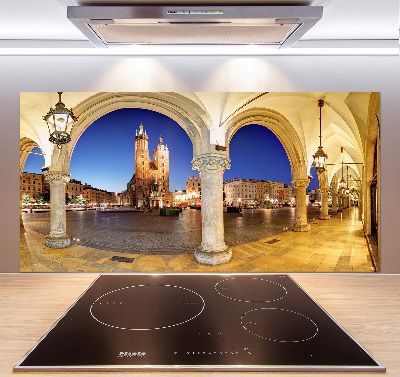 Pannello paraschizzi cucina con motivo ispirato a Cracovia, Polonia