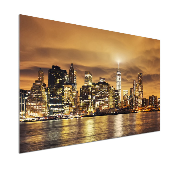 Rivestimento parete cucina con motivo ispirato a Manhattan, New York