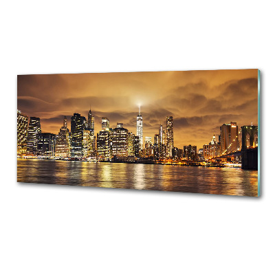 Rivestimento parete cucina con motivo ispirato a Manhattan, New York