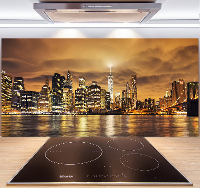 Rivestimento parete cucina con motivo ispirato a Manhattan, New York