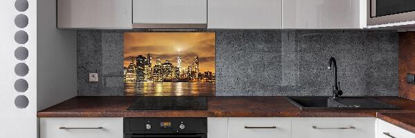 Rivestimento parete cucina con motivo ispirato a Manhattan, New York