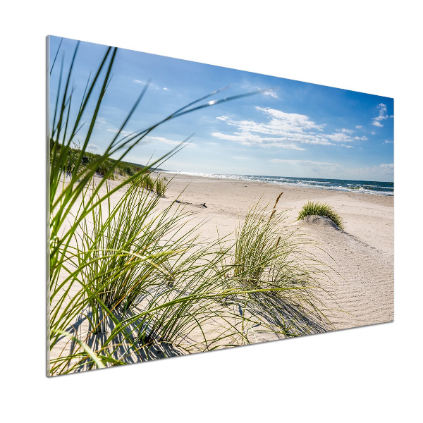 Pannello retrocucina con stampa raffigurante la spiaggia di Mrzeżyno