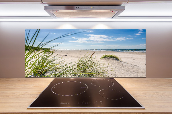 Pannello retrocucina con stampa raffigurante la spiaggia di Mrzeżyno