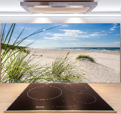 Pannello retrocucina con stampa raffigurante la spiaggia di Mrzeżyno