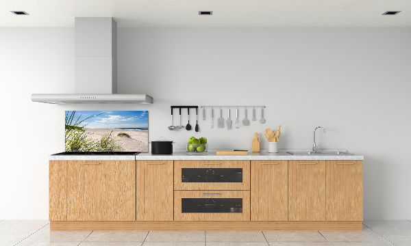 Pannello retrocucina con stampa raffigurante la spiaggia di Mrzeżyno