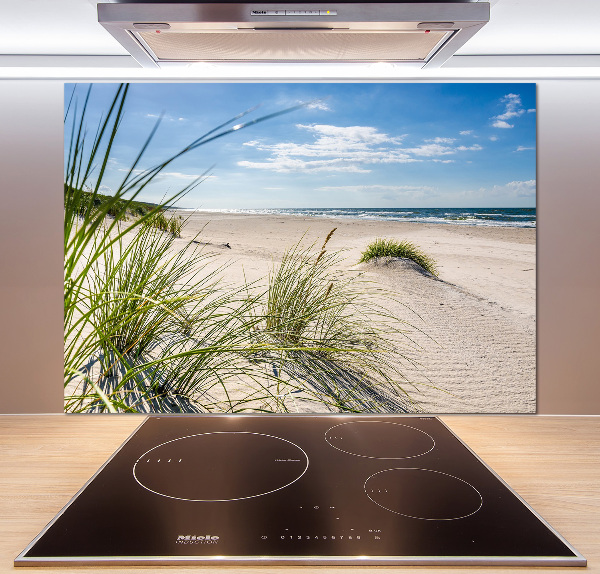 Pannello retrocucina con stampa raffigurante la spiaggia di Mrzeżyno