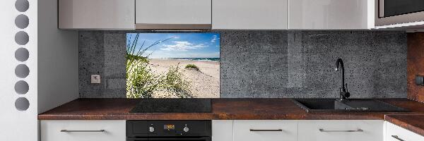 Pannello retrocucina con stampa raffigurante la spiaggia di Mrzeżyno