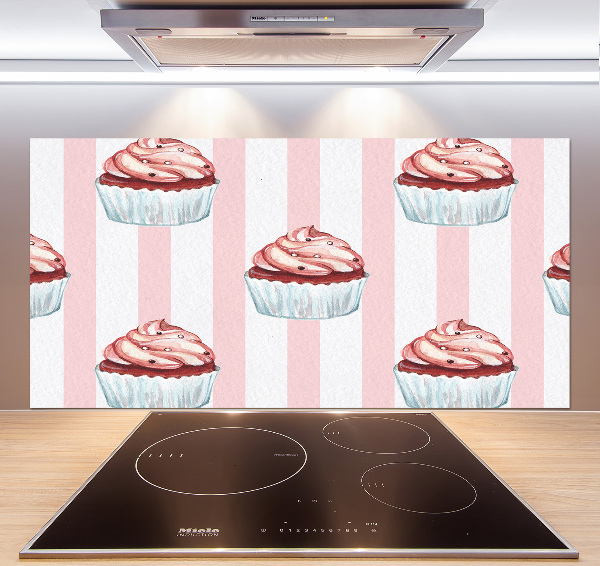 Pannello paraschizzi cucina con motivo cupcakes