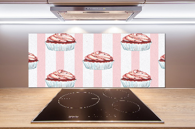 Pannello paraschizzi cucina con motivo cupcakes