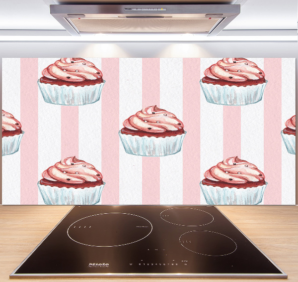 Pannello paraschizzi cucina con motivo cupcakes