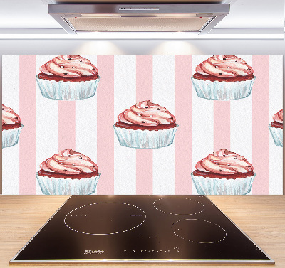 Pannello paraschizzi cucina con motivo cupcakes