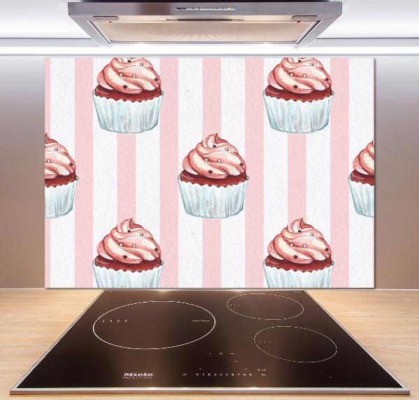 Pannello paraschizzi cucina con motivo cupcakes