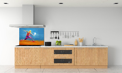 Pannello retrocucina in stile tennista