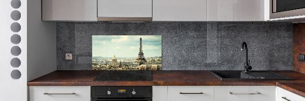 Pannello retrocucina con stampa della Torre Eiffel di Parigi