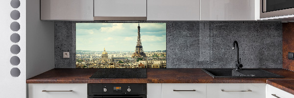 Pannello retrocucina con stampa della Torre Eiffel di Parigi