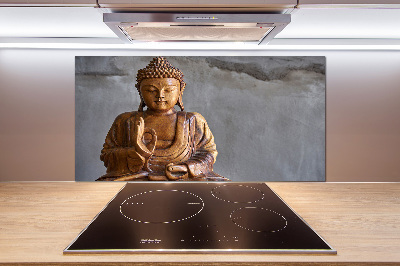 Rivestimento parete cucina con motivo di Buddha appeso
