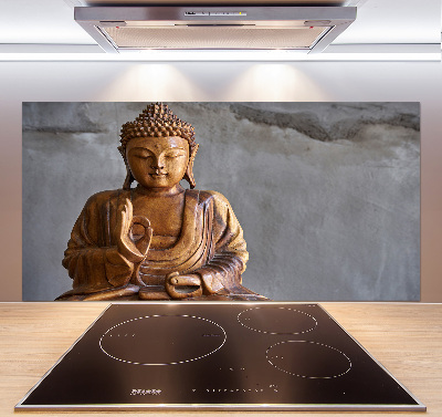 Rivestimento parete cucina con motivo di Buddha appeso