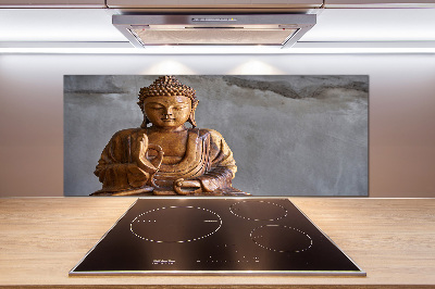 Rivestimento parete cucina con motivo di Buddha appeso