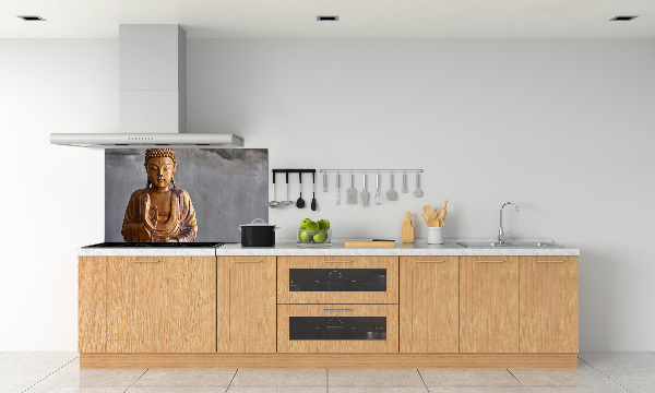 Rivestimento parete cucina con motivo di Buddha appeso