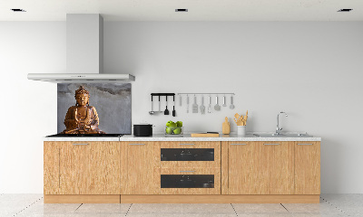Rivestimento parete cucina con motivo di Buddha appeso