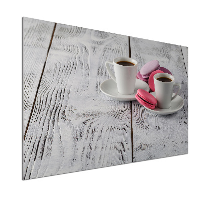 Rivestimento parete cucina con motivo caffè e biscotti