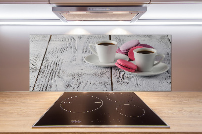 Rivestimento parete cucina con motivo caffè e biscotti