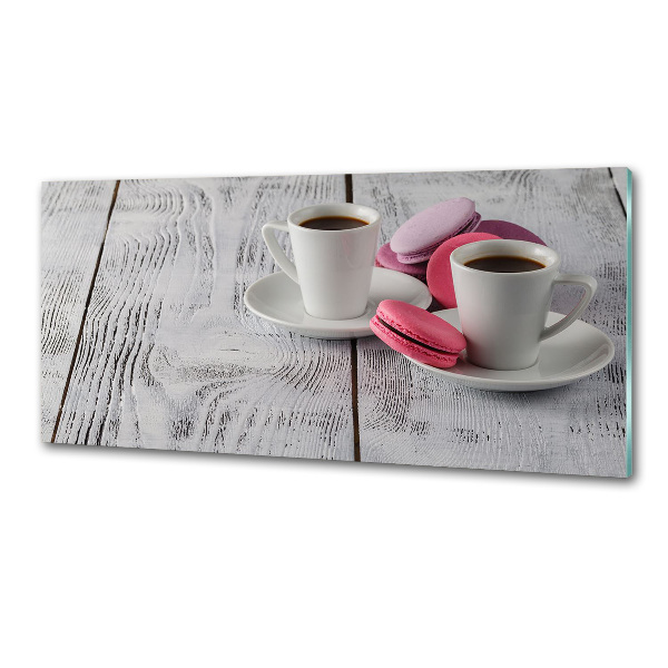 Rivestimento parete cucina con motivo caffè e biscotti