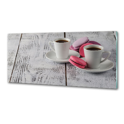 Rivestimento parete cucina con motivo caffè e biscotti