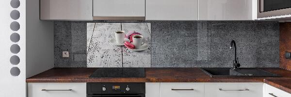 Rivestimento parete cucina con motivo caffè e biscotti