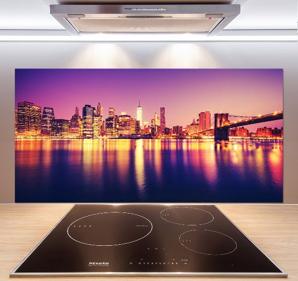 Pannello paraschizzi cucina con stampa del skyline di Manhattan, New York