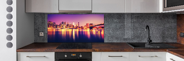 Pannello paraschizzi cucina con stampa del skyline di Manhattan, New York