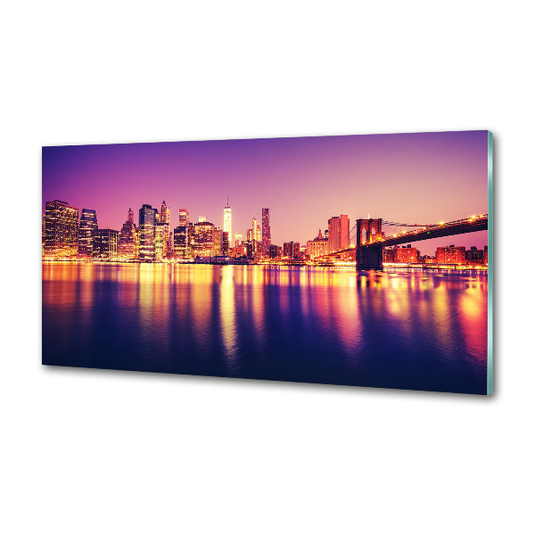 Pannello paraschizzi cucina con stampa del skyline di Manhattan, New York