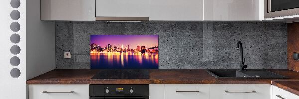 Pannello paraschizzi cucina con stampa del skyline di Manhattan, New York