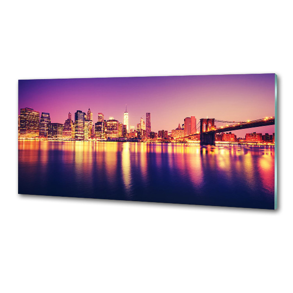 Pannello paraschizzi cucina con stampa del skyline di Manhattan, New York