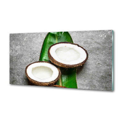 Pannello retrocucina con motivo metà di cocco