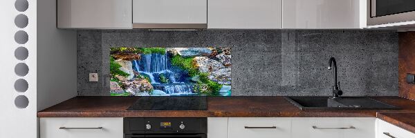 Rivestimento parete cucina con motivo a cascata