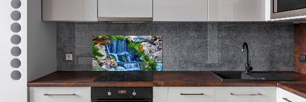 Rivestimento parete cucina con motivo a cascata