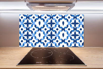 Rivestimento parete cucina con motivo geometrico