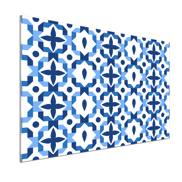 Rivestimento parete cucina con motivo geometrico