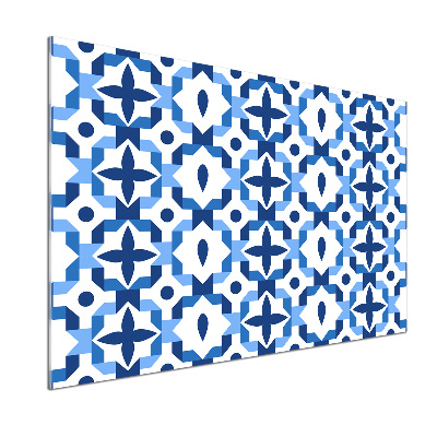 Rivestimento parete cucina con motivo geometrico