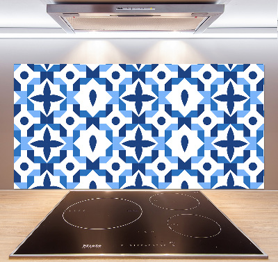 Rivestimento parete cucina con motivo geometrico