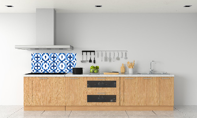 Rivestimento parete cucina con motivo geometrico
