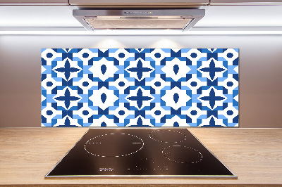 Rivestimento parete cucina con motivo geometrico