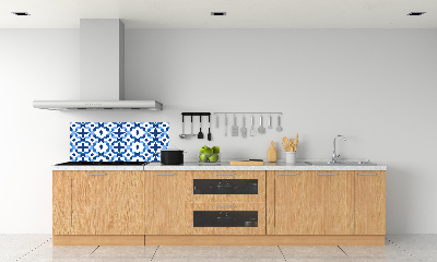 Rivestimento parete cucina con motivo geometrico