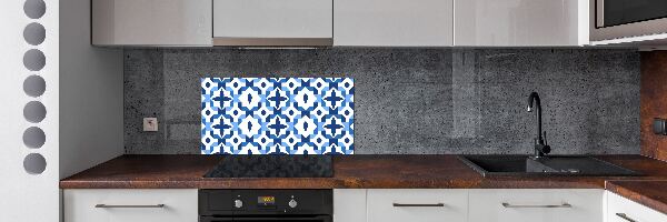 Rivestimento parete cucina con motivo geometrico