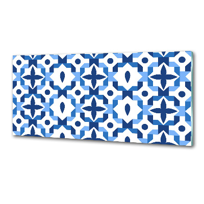 Rivestimento parete cucina con motivo geometrico